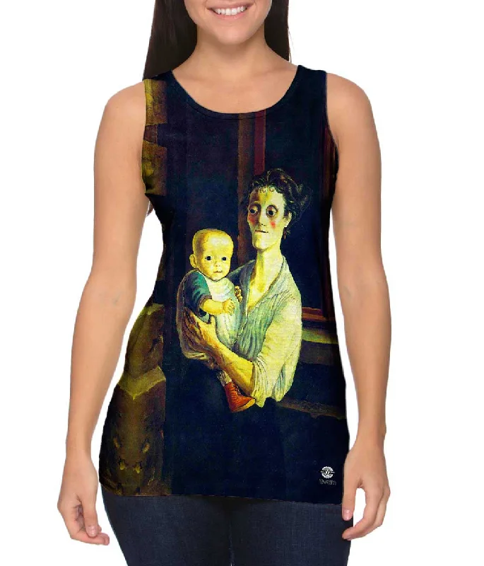 Plus Size Women's Embroidered Tank Tops in Boho StylesOtto Dix - "Mother with Child" (1921)