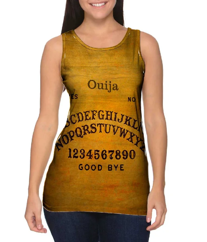 Plus Size Women's Puff - Sleeve Tank Tops in Pastel HuesOuija Board