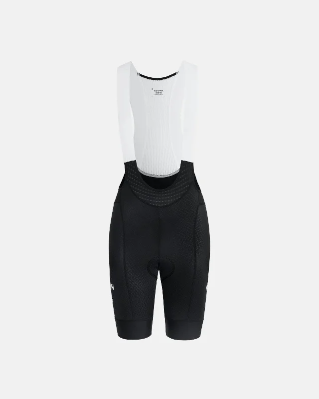 Twill Women Shorts with a Smooth Texture and DurabilityWomen's Mechanism Bib Short - Black