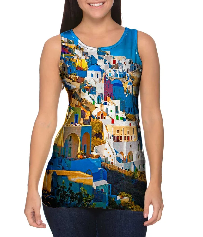 Women's Sleeveless Ribbed Tank Tops for a Trendy LookPicturesque Oia