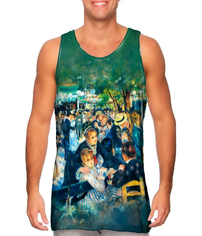 Women's Cropped Tank Tops with Vintage Band LogosPierre Auguste Renoir - "Le Moulin De La Galette" (1876)