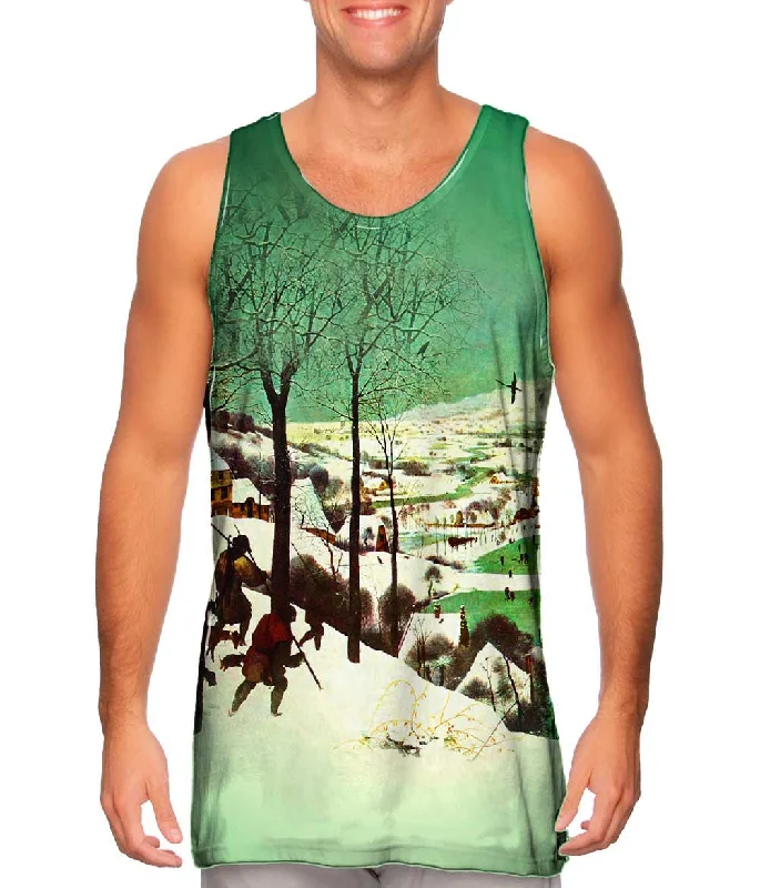 One - Shoulder Women's Rayon Blend Tank Tops for a Flowy LookPieter Bruegel - "The Elder Hunters In The Snow" (1565)