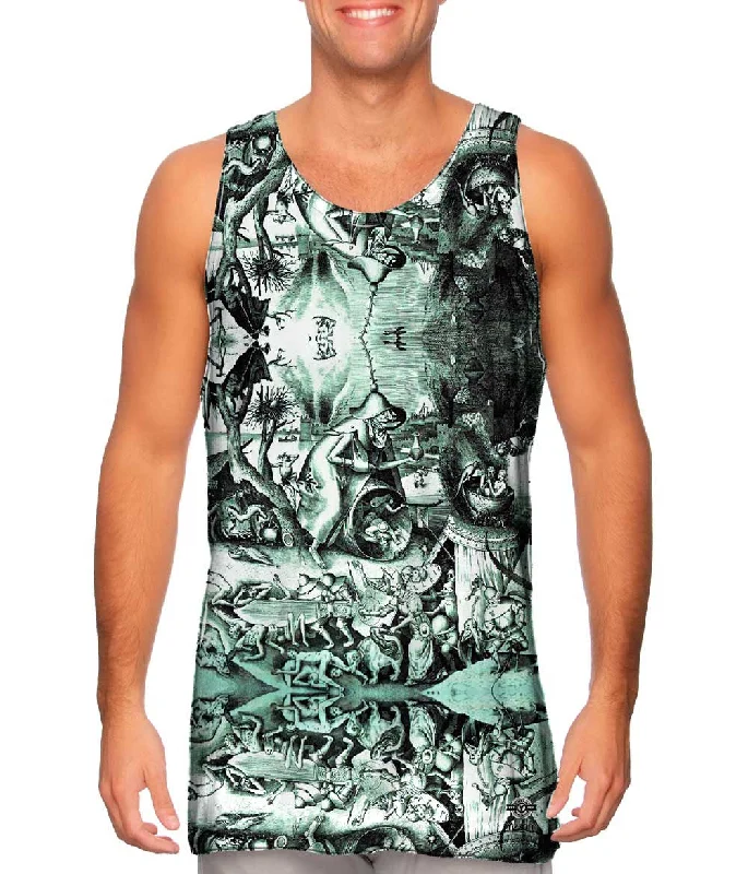 Women's Longline Tank Tops with Abstract PrintsPieter Bruegel the Elder - "Last Judgment"