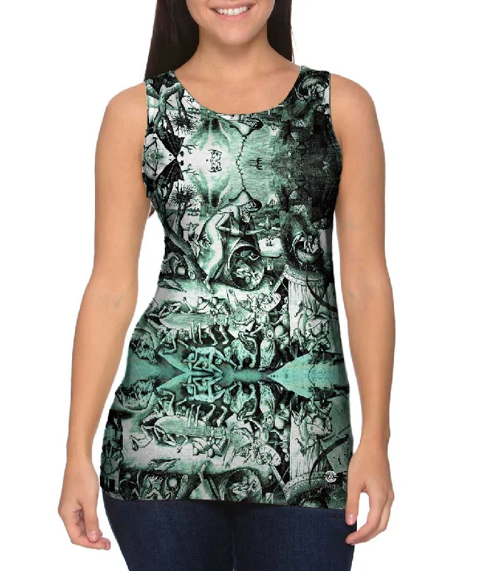 Plus Size Women's Criss - Cross Back Tank Tops in Neon ColorsPieter Bruegel the Elder - "Last Judgment"