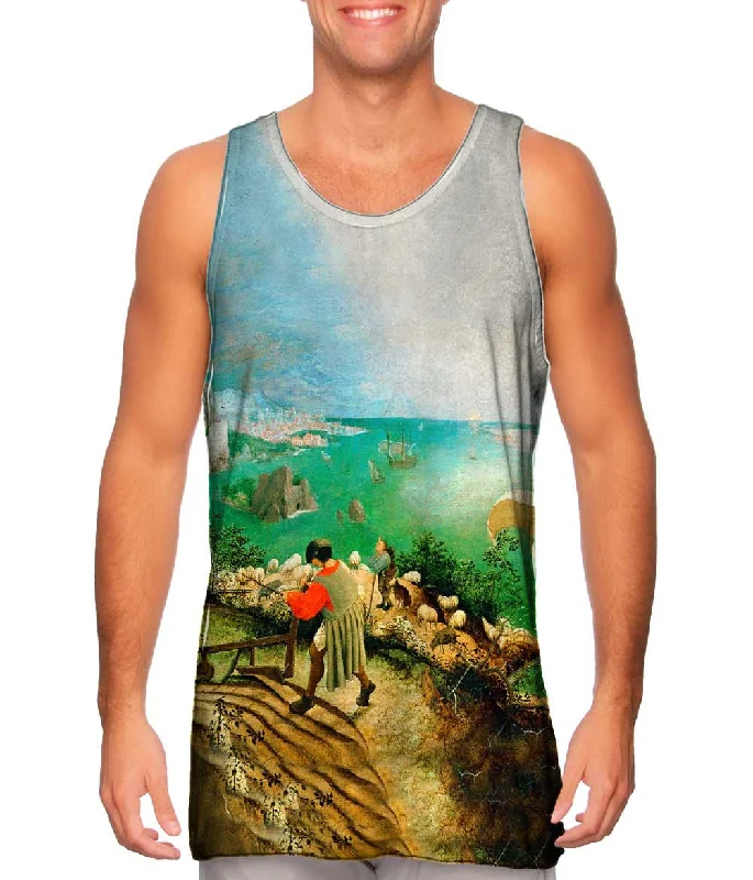 High - Neck Women's Silk Blend Tank Tops for a Luxurious FeelPieter Bruegel - "The Fall Of Icarus" (1555)