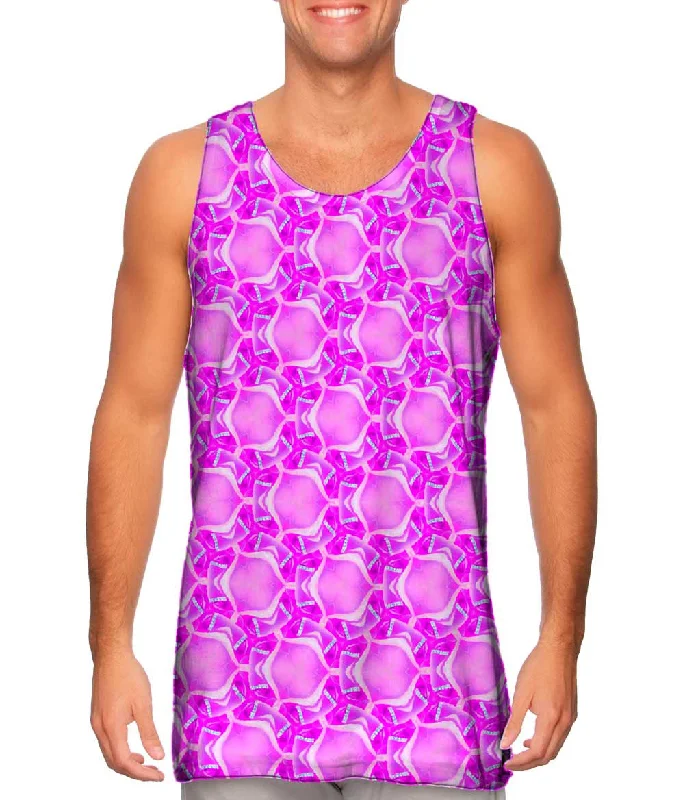 Women's Spaghetti Strap Tank Tops with Geometric PatternsPink Palooza Patten