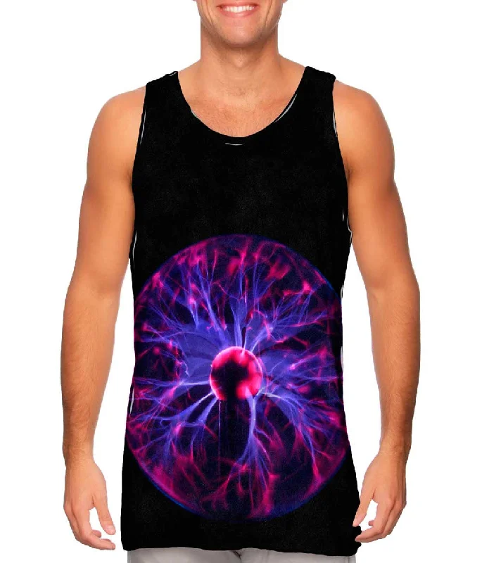 High - Neck Women's Silk Blend Tank Tops for a Luxurious FeelPlasma Lamp Purple