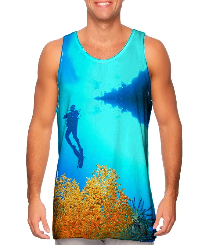 High - Neck Women's Silk Blend Tank Tops for a Luxurious FeelReef Forests Palau Underwater