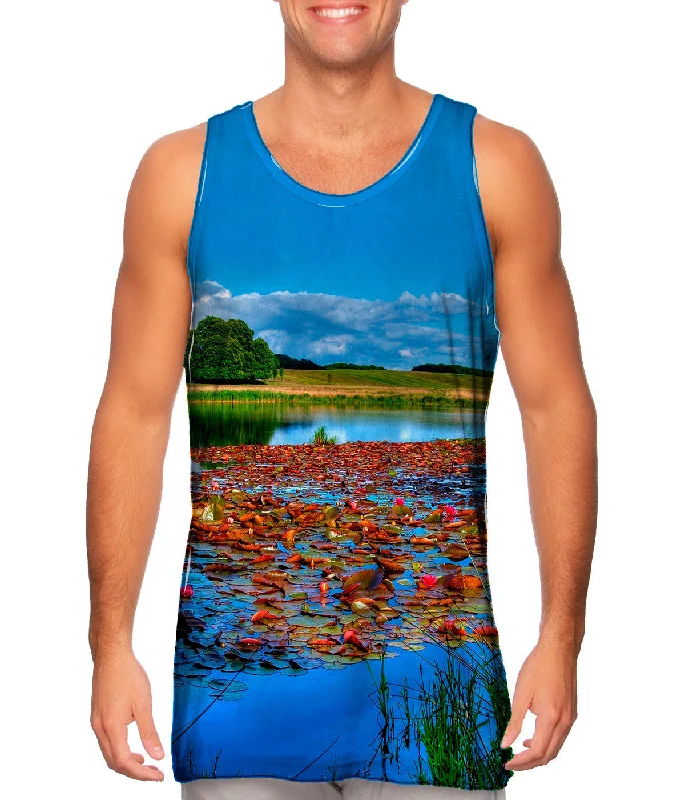 Halter Neck Women's Modal Blend Tank Tops for ComfortRelax Lake