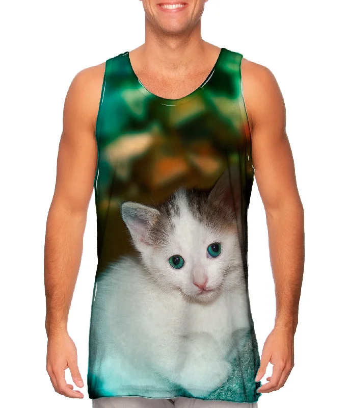 One - Shoulder Women's Rayon Blend Tank Tops for a Flowy LookRelaxing Kitten