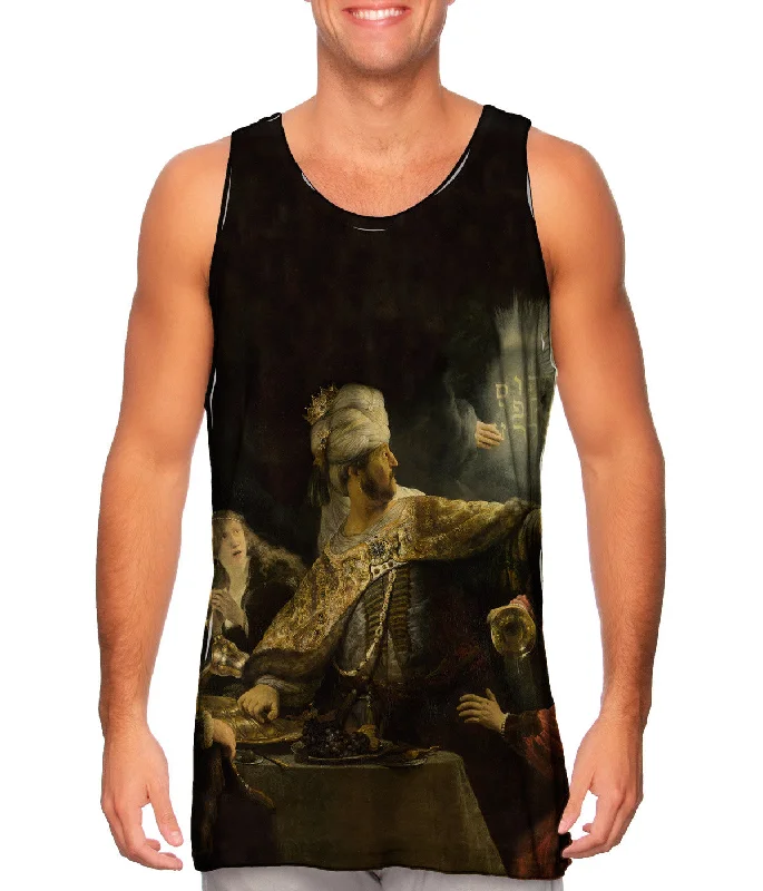 Square Neck Women's Organic Cotton Tank Tops in Earth TonesRembrandt - "Belshazzar_#_s Feast" (1635)