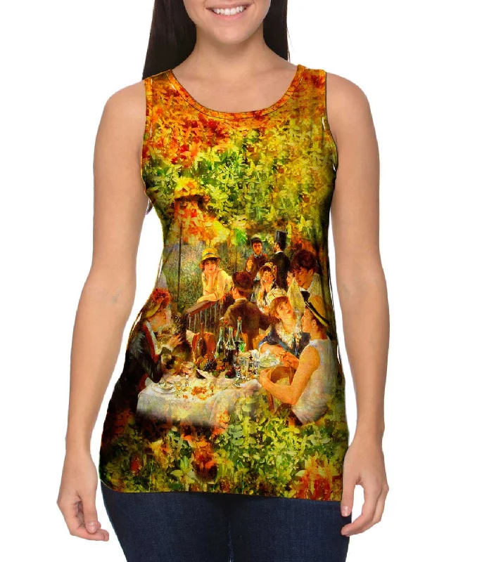 Plus Size Women's Glitter - Trimmed Tank Tops for Party NightsRenoir - "Le Dejeuner Des Canotiers" (1881)