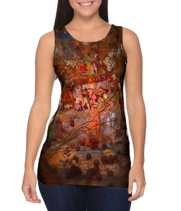 Plus Size Women's Embroidered Tank Tops in Boho StylesRichard Dadd - "The Fairy Fellers Masterstroke" (1864)