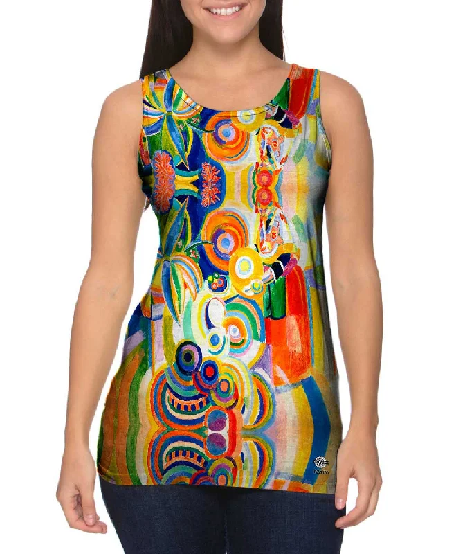 Plus Size Women's Criss - Cross Back Tank Tops in Neon ColorsRobert Delaunay - "Tall Portuguese Woman" (1916)