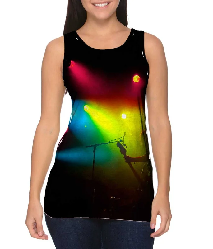 Square Neck Women's Organic Cotton Tank Tops in Earth TonesRock Star Night