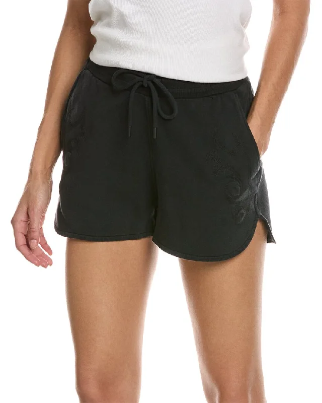 Belted Women Shorts to Enhance the WaistlineThe Kooples Embroidered Drawstring Short