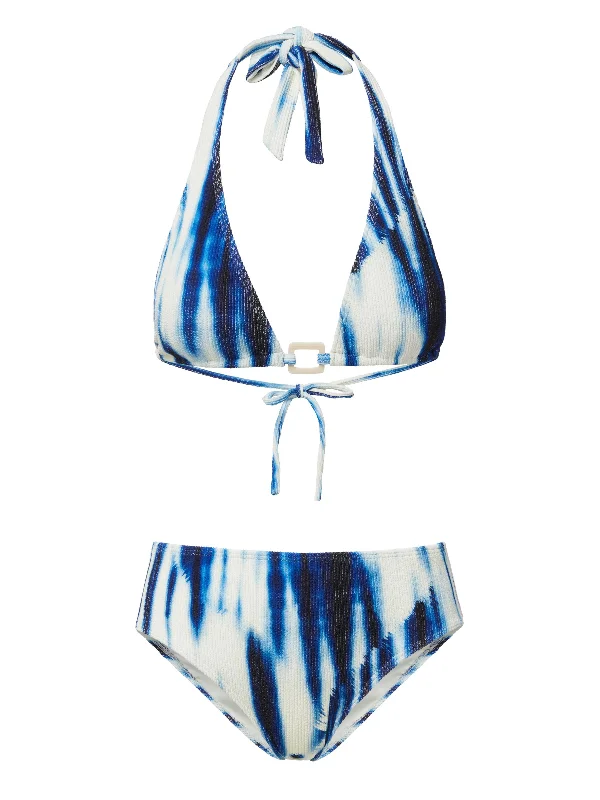 Tie - side bikini bottoms for an adjustable and stylish fitAllison Top + Classic Midrise Bottom in Elba Island