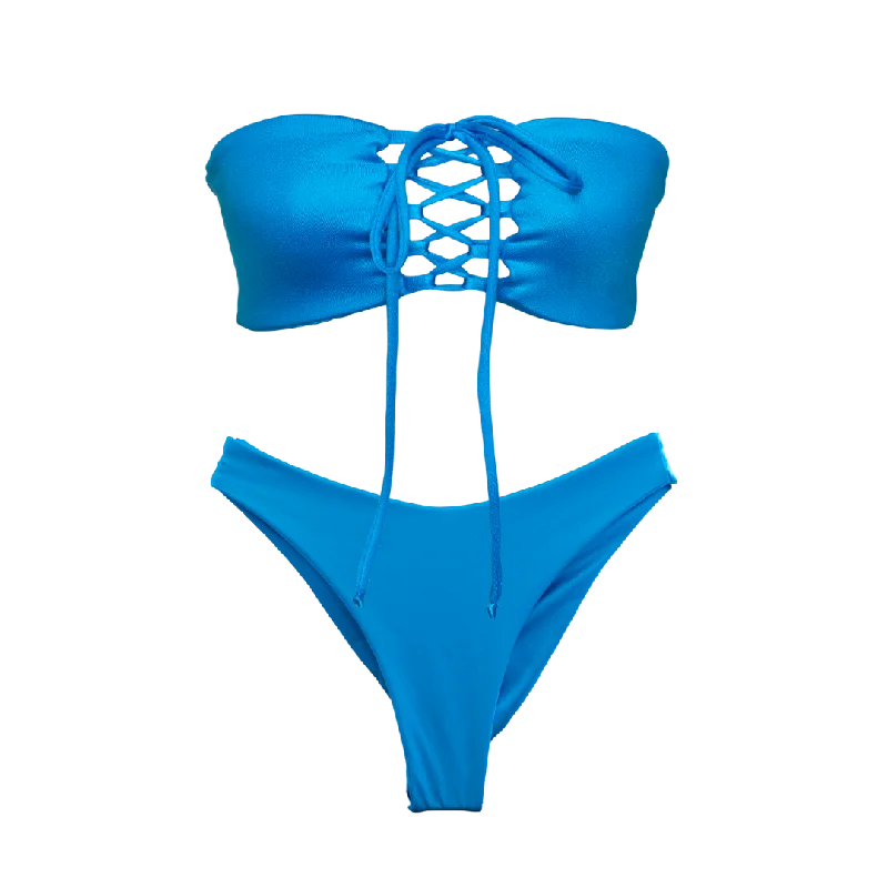 Monokini - style bikini with a unique one - piece - meets - bikini designAqua Brigitte Bundle