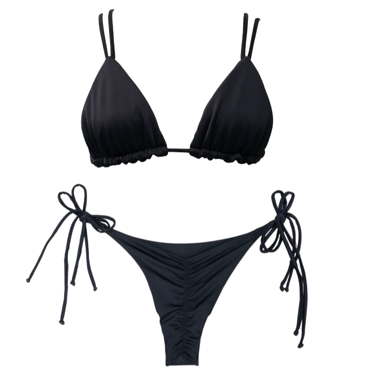 Neon - colored bikini to stand out on the beachBlack Tori Bundle