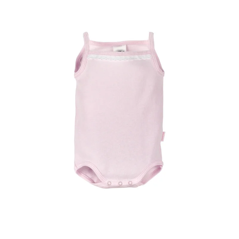 Sleeveless Bodysuits for a Cool and Casual Summer LookCambrass Body with Straps Puntilla Pink