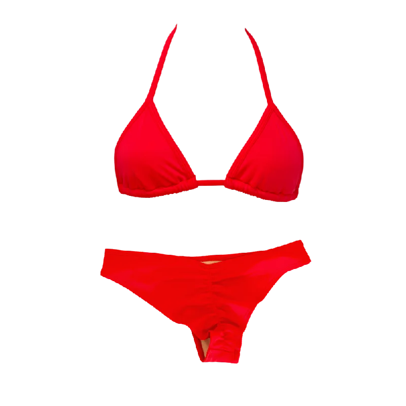 Neon - colored bikini to stand out on the beachCherry Red Classic Cheeky Bundle