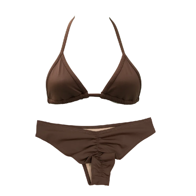 Long - line bikini top for added support and a fashionable lookCocoa Classic Cheeky Bundle