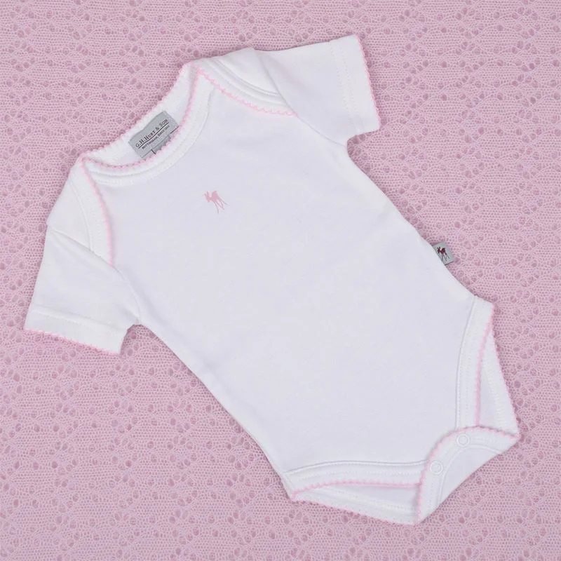 Organic Cotton Bodysuits for an Eco - Friendly and Comfortable OptionG.H.Hurt & Son Baby Fawn Bodysuit - Pink