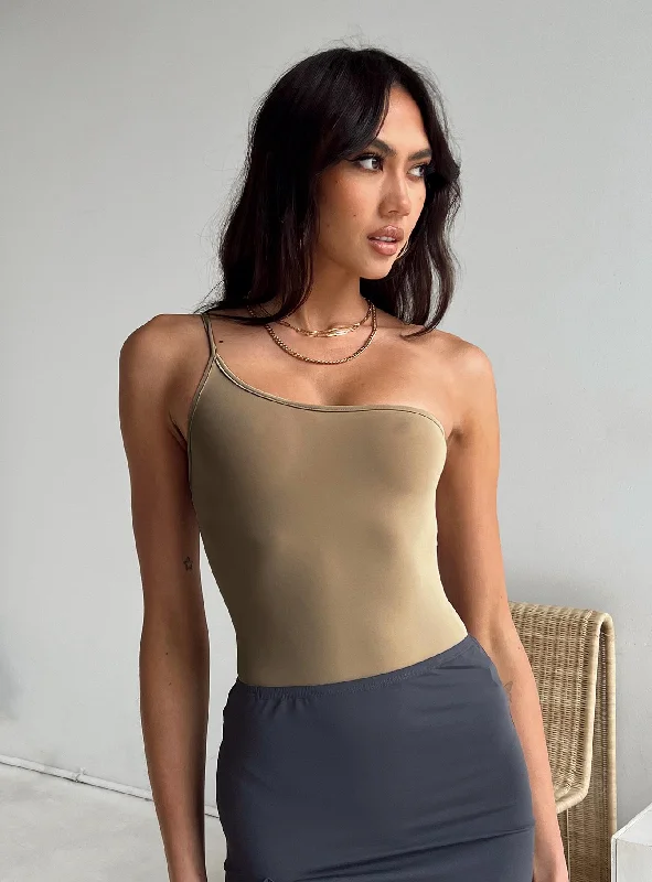 Mesh Bodysuits for a Bold and Edgy Fashion StatementHutter Bodysuit Beige