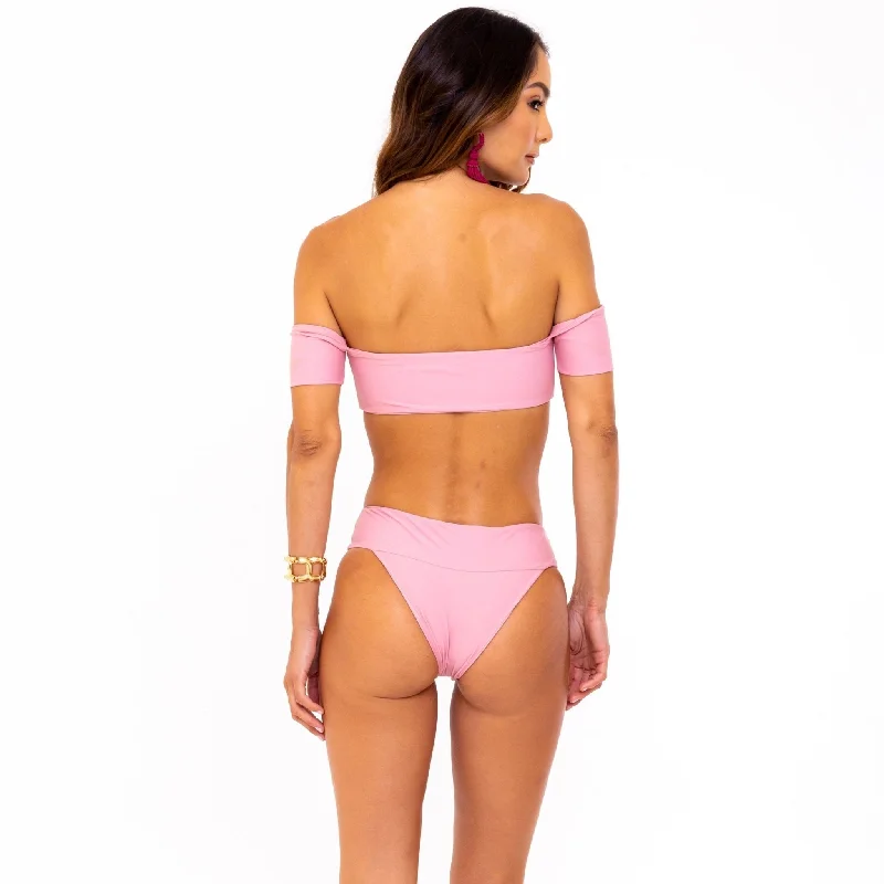 Striped bikini with a classic pattern for a timeless beach aestheticIvy Pink Bottom