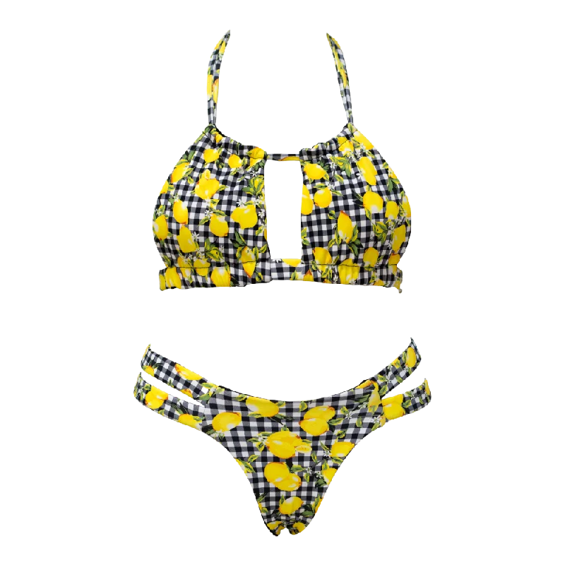 Long - line bikini top for added support and a fashionable lookLemons Iris + Camille Bundle