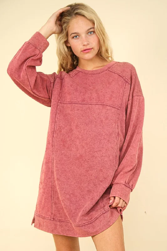 Lace Bodysuits for a Sexy and Elegant Bedroom LookMineral Washed Oversized Sweatshirt Mini Dress