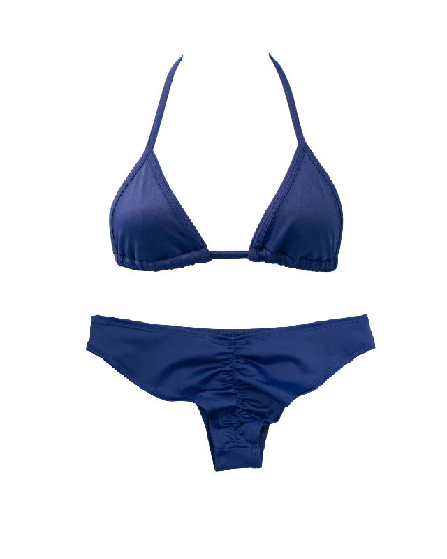 Convertible bikini that can be worn in multiple styles for versatilityNavy Blue Classic Cheeky Bundle