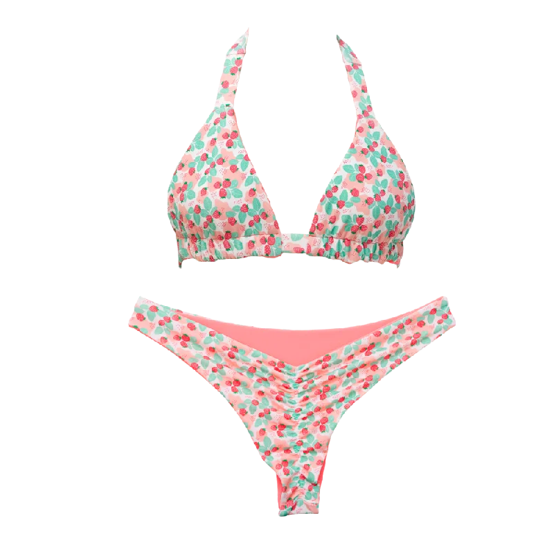 Plus - size bikini with full - coverage options for comfort and confidenceStrawberry Shortcake/Guava Thalia Bundle