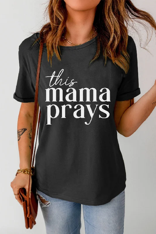 Ruffled Bodysuits with a Playful and Feminine TouchTHIS MAMA PRAYS Graphic Tee