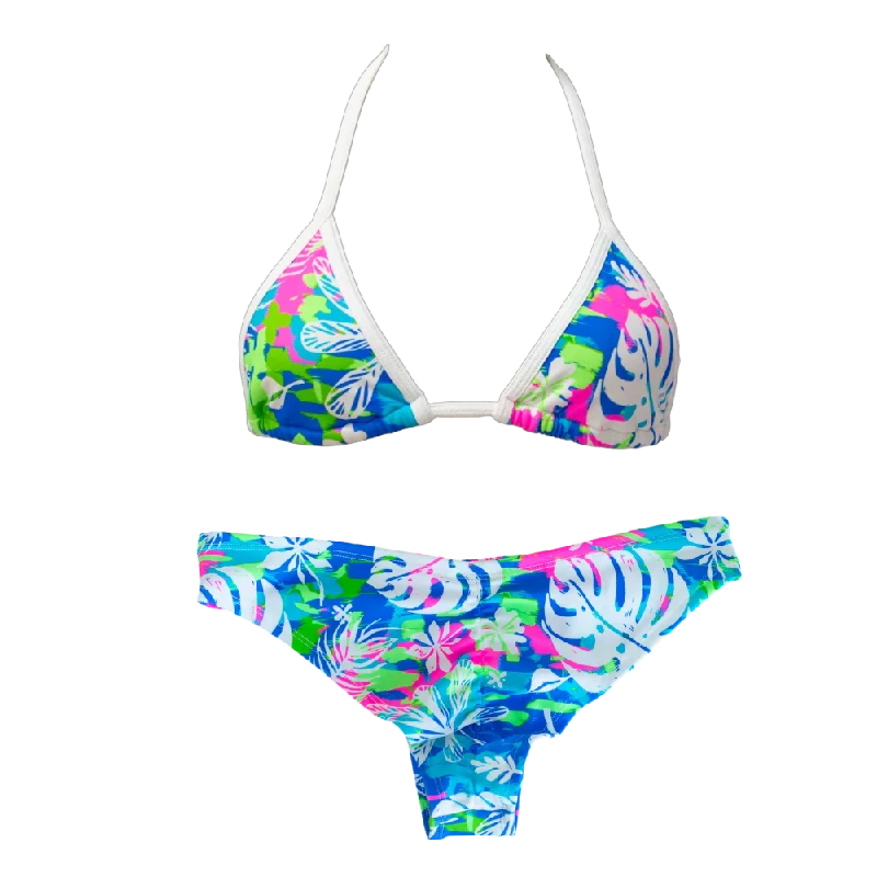 Lace - trimmed bikini for an elegant and romantic touchWild Monstera Classic Cheeky Bundle