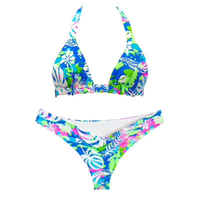 Monokini - style bikini with a unique one - piece - meets - bikini designWild Monstera Thalia Bundle